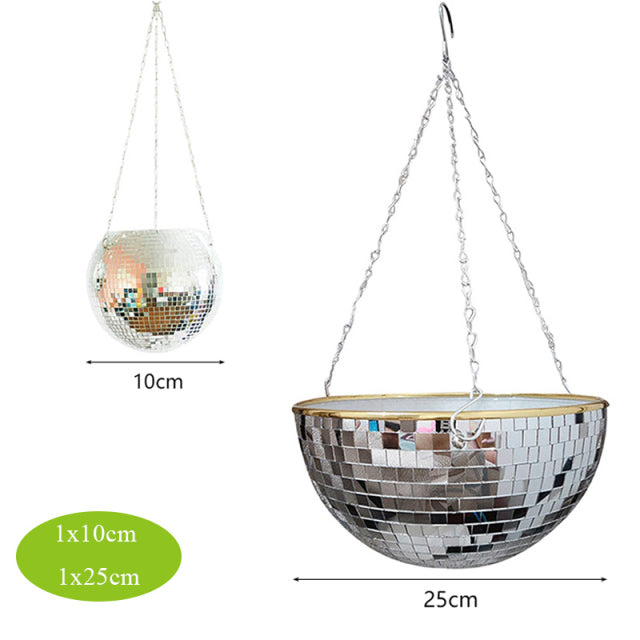 Retro Disco Ball Planter