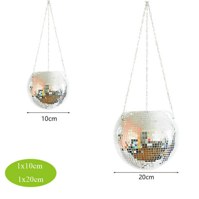Retro Disco Ball Planter