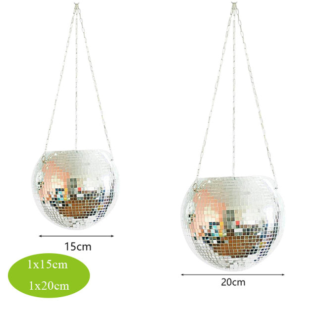 Retro Disco Ball Planter