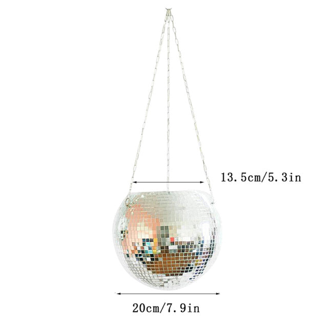 Retro Disco Ball Planter