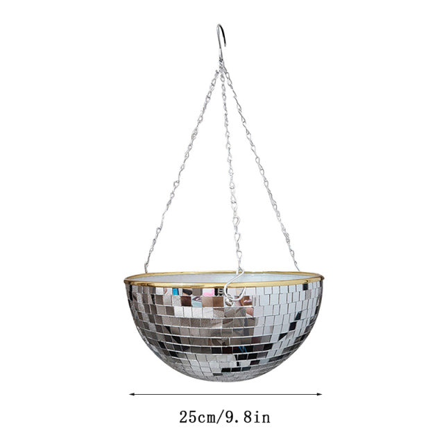 Retro Disco Ball Planter