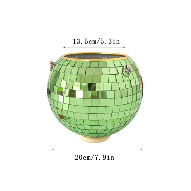 Retro Disco Ball Planter