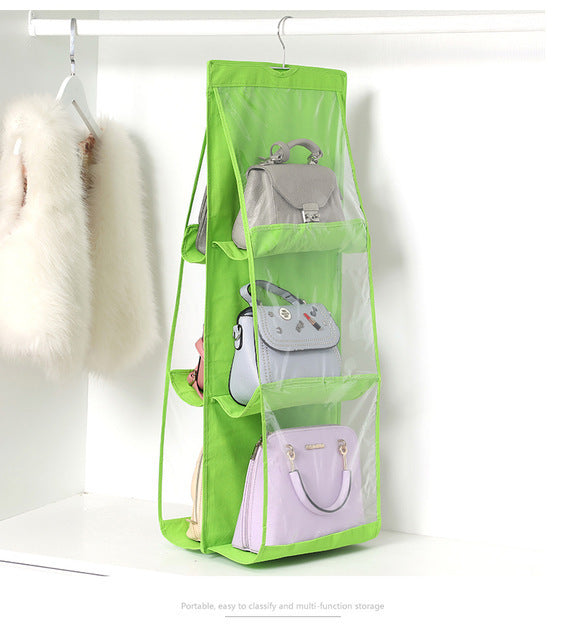 New 6/8 Pockets Clear Hanging Organizer