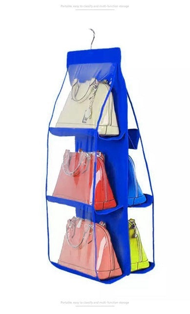 New 6/8 Pockets Clear Hanging Organizer