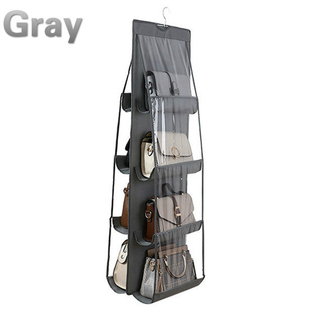 New 6/8 Pockets Clear Hanging Organizer