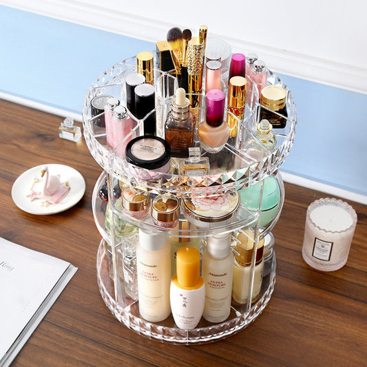 Acrylic 360 Degree Rotating Cosmetic Storage Box