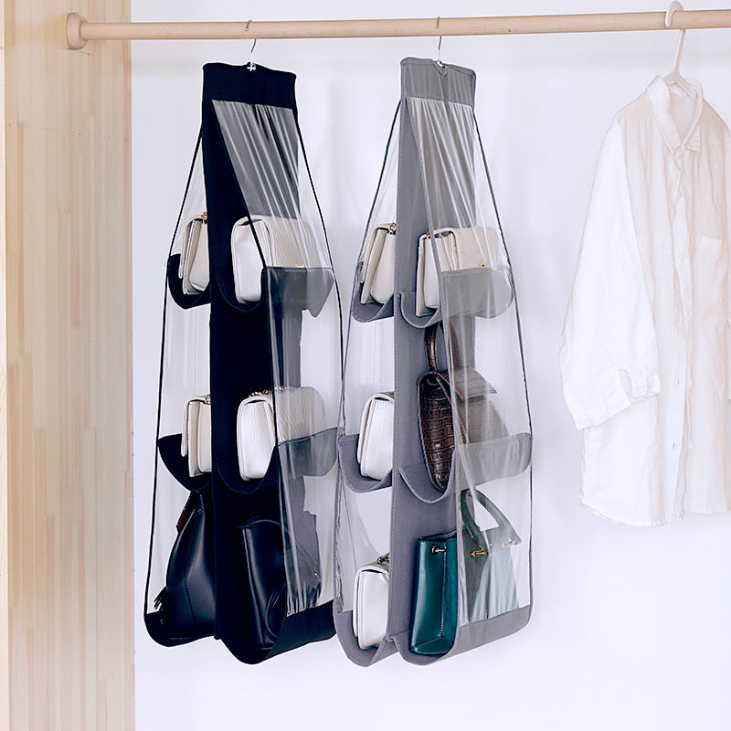 New 6/8 Pockets Clear Hanging Organizer