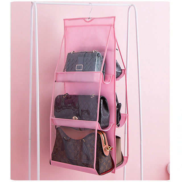 New 6/8 Pockets Clear Hanging Organizer