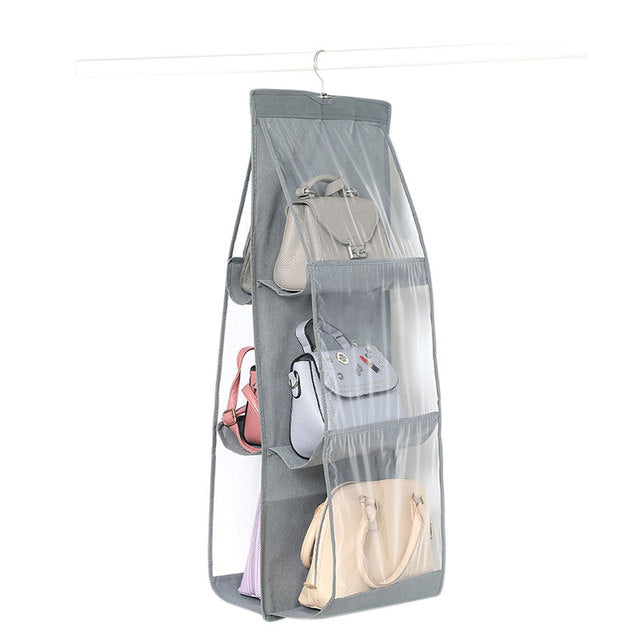 New 6/8 Pockets Clear Hanging Organizer