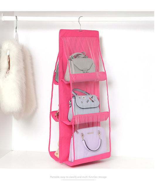 New 6/8 Pockets Clear Hanging Organizer